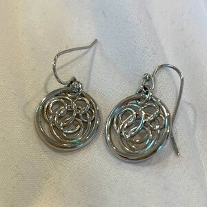 Small, fun, simple silver earrings with beautiful detail